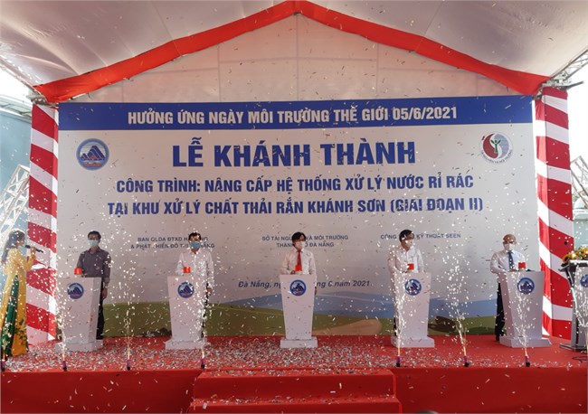 Đà Nẵng: Khánh thành Hệ thống xử lý nước rỉ rác giai đoạn 2 tại bãi rác Khánh Sơn (05/06/2021)